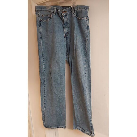 Men's Faded Glory Light Wash Relaxed Fit Denim Jeans Sz 36x32 - Picture 1 of 3